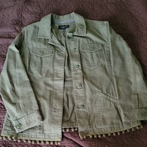 Olive Green Button-Up Jacket